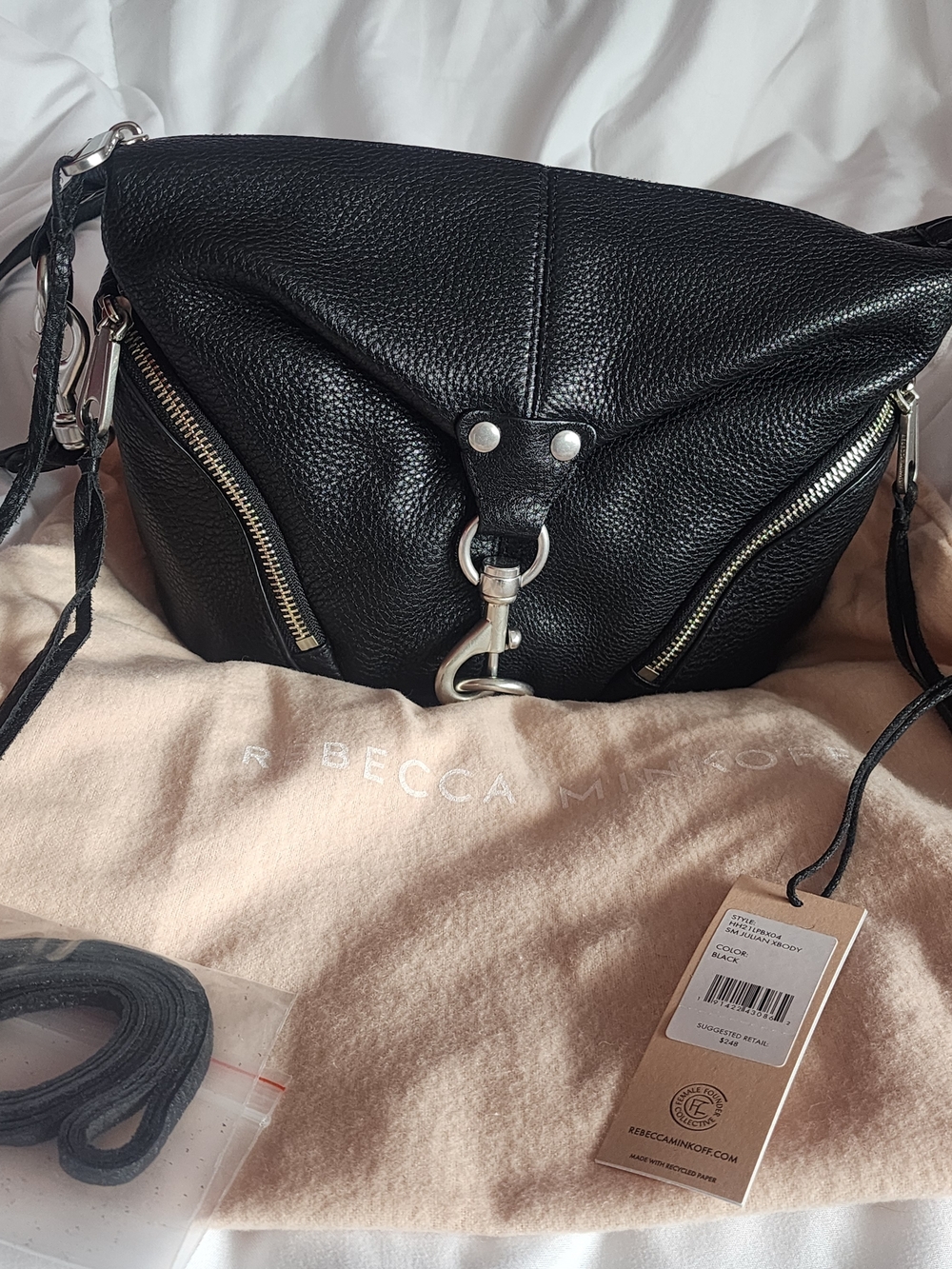 Rebecca Minkoff Julian Crossbody Black Leather Bag